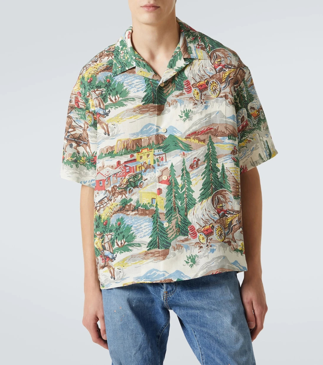 Visvim - Crosby printed silk-blend bowling shirt