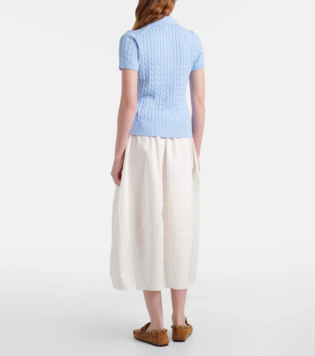 Polo Ralph Lauren - Cotton poplin midi skirt