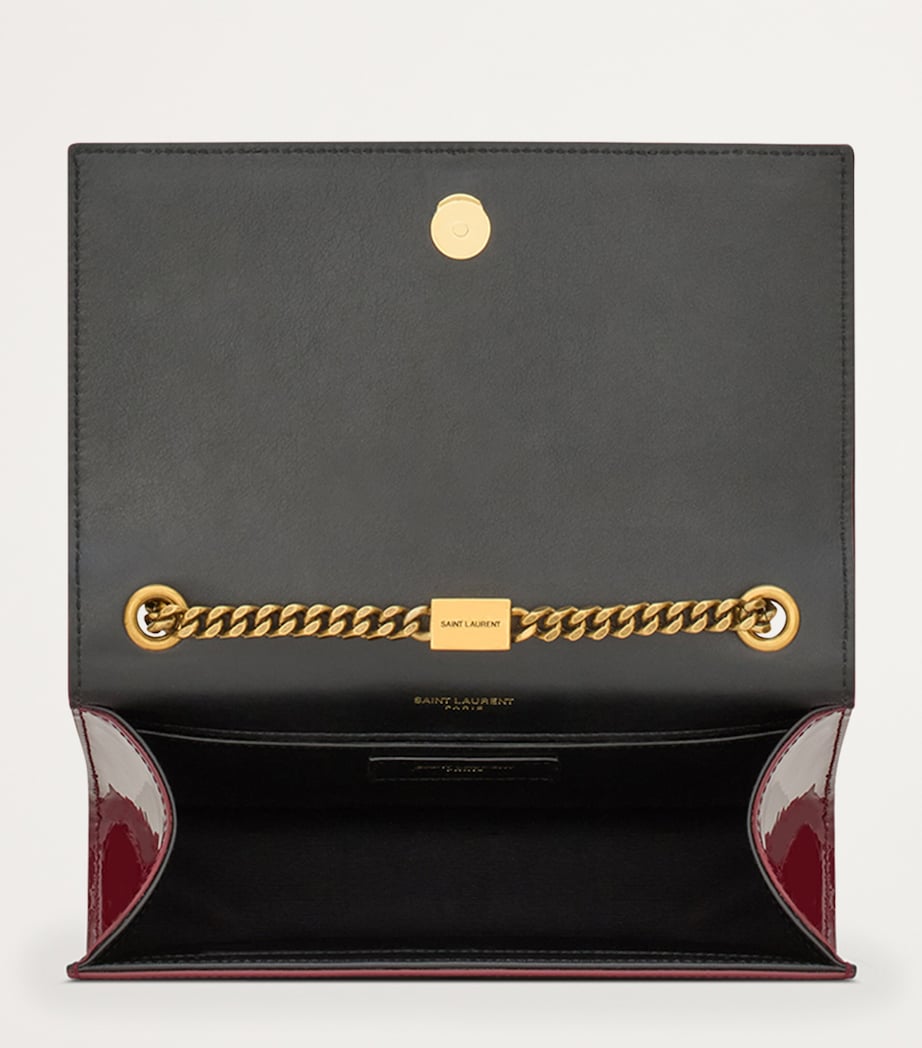 Saint Laurent Red Small Leather Kate Cross-Body Bag