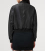 Leather Orten Bomber Jacket BLACK
