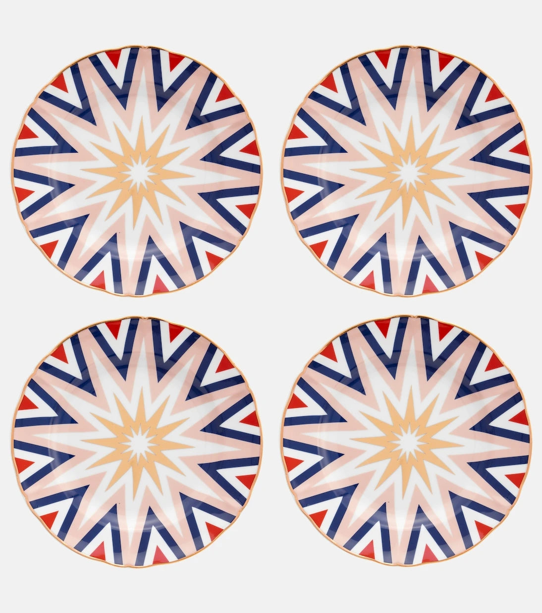 Bitossi - Folgore set of 4 dessert plates