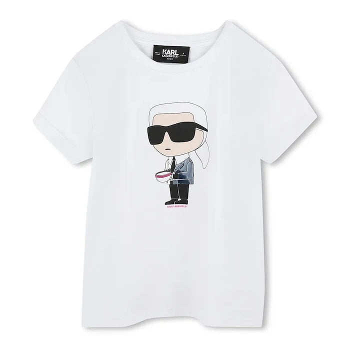 Детска памучна тениска Karl Lagerfeld