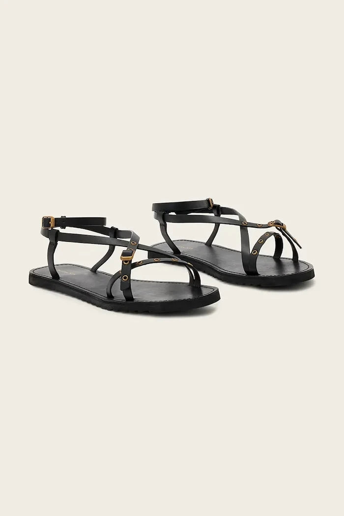 AllSaints kadın deri sandalet Tyla Eyelet Sandal