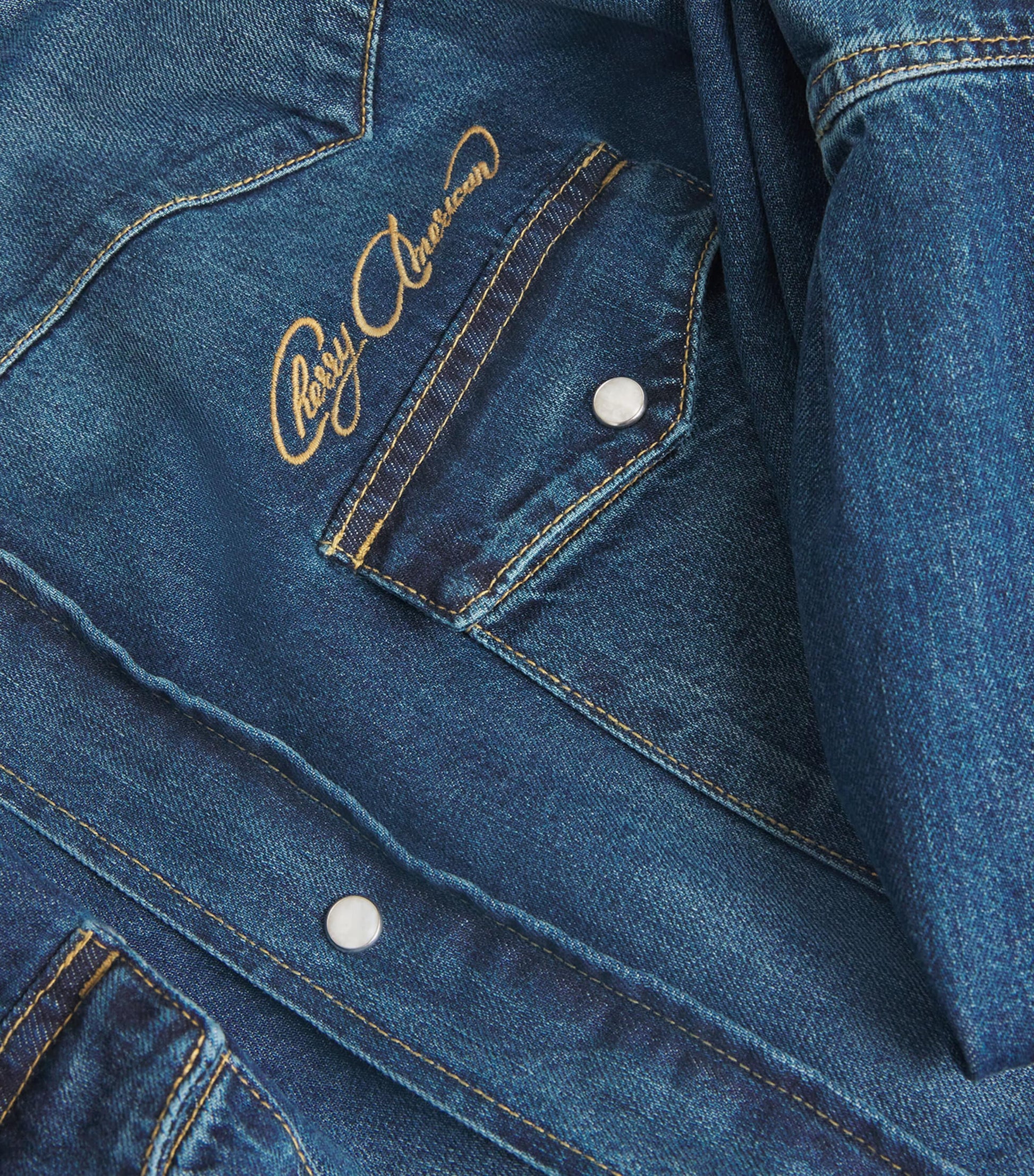 Cherry Los Angeles Western Denim Shirt