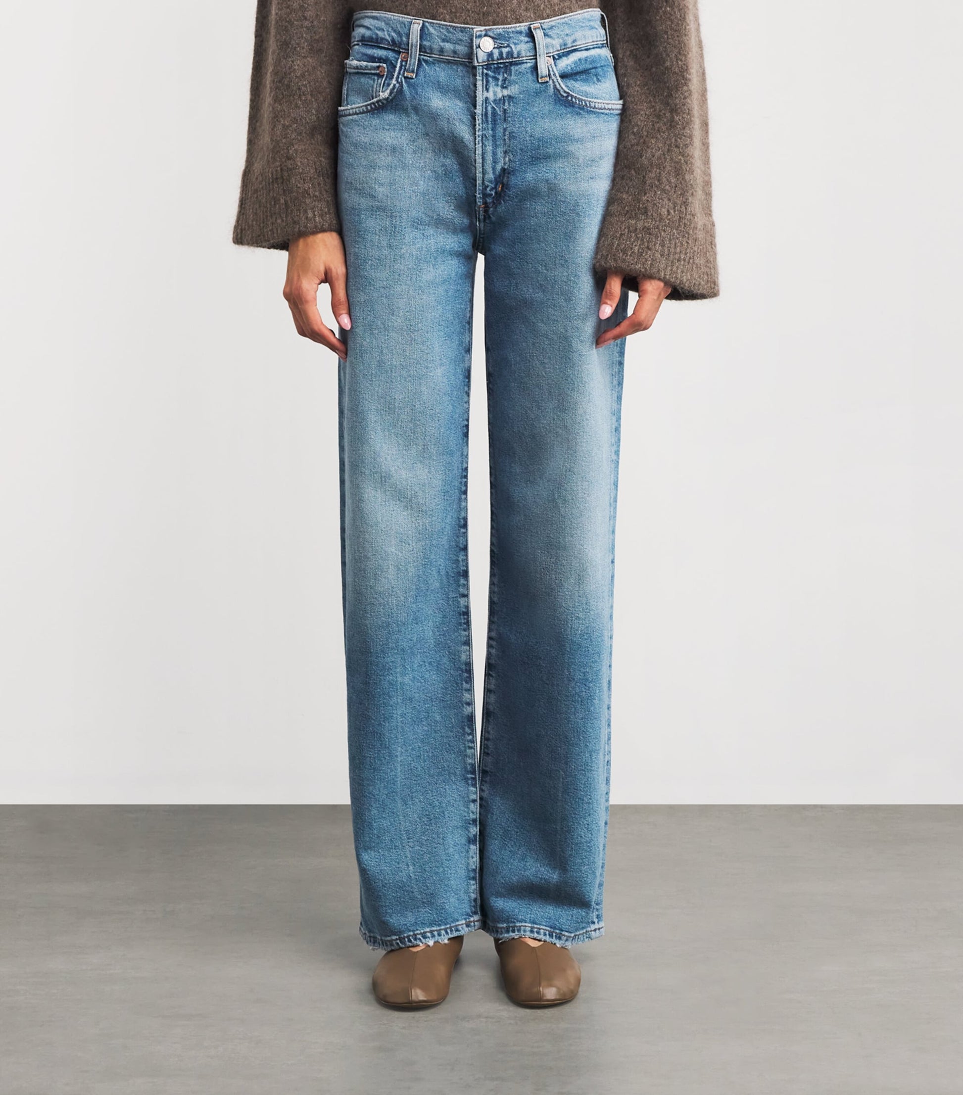 AGOLDE Blue Harper Relaxed Straight Jeans