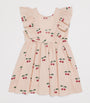 Pink Cherry Print Elin Dress (5-10 Years)