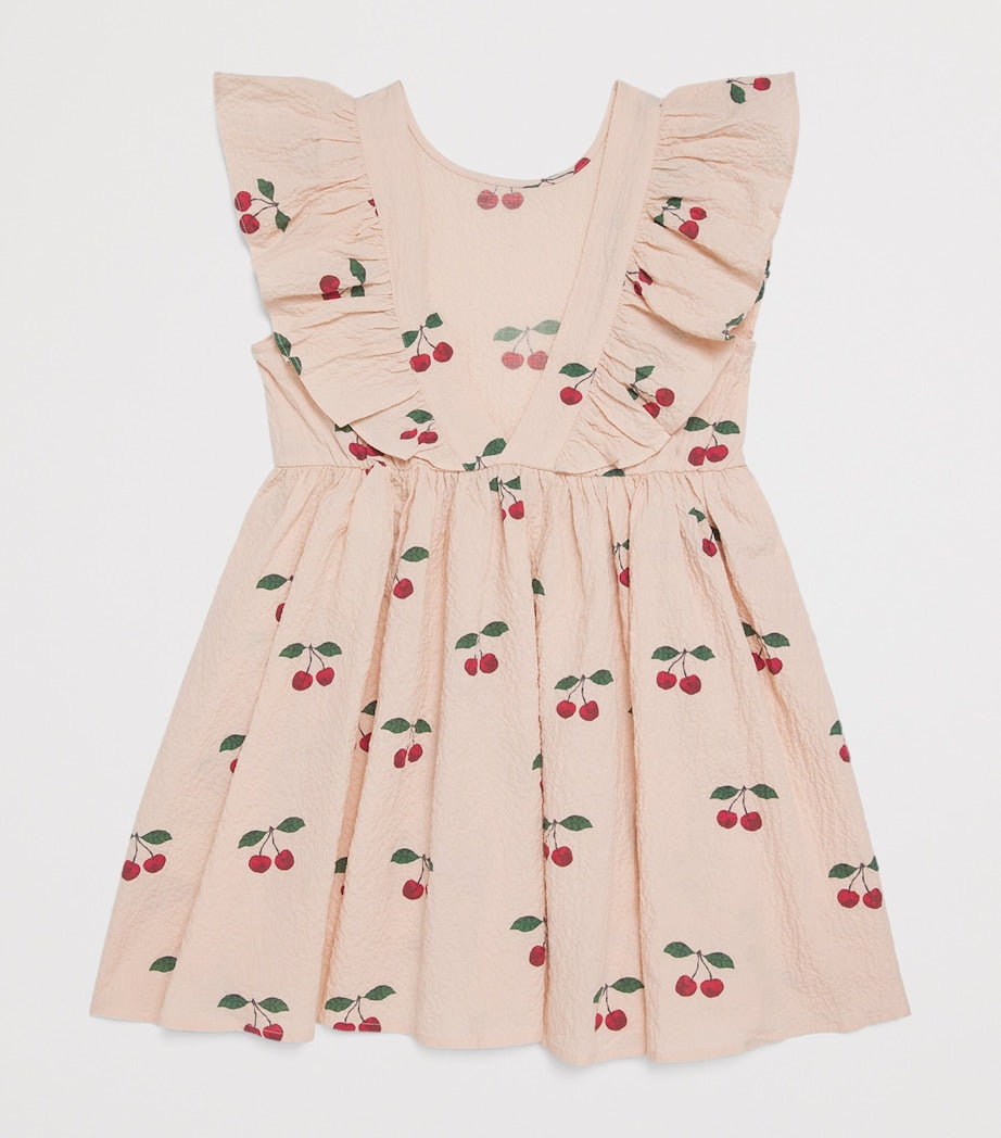 Pink Cherry Print Elin Dress (5-10 Years)