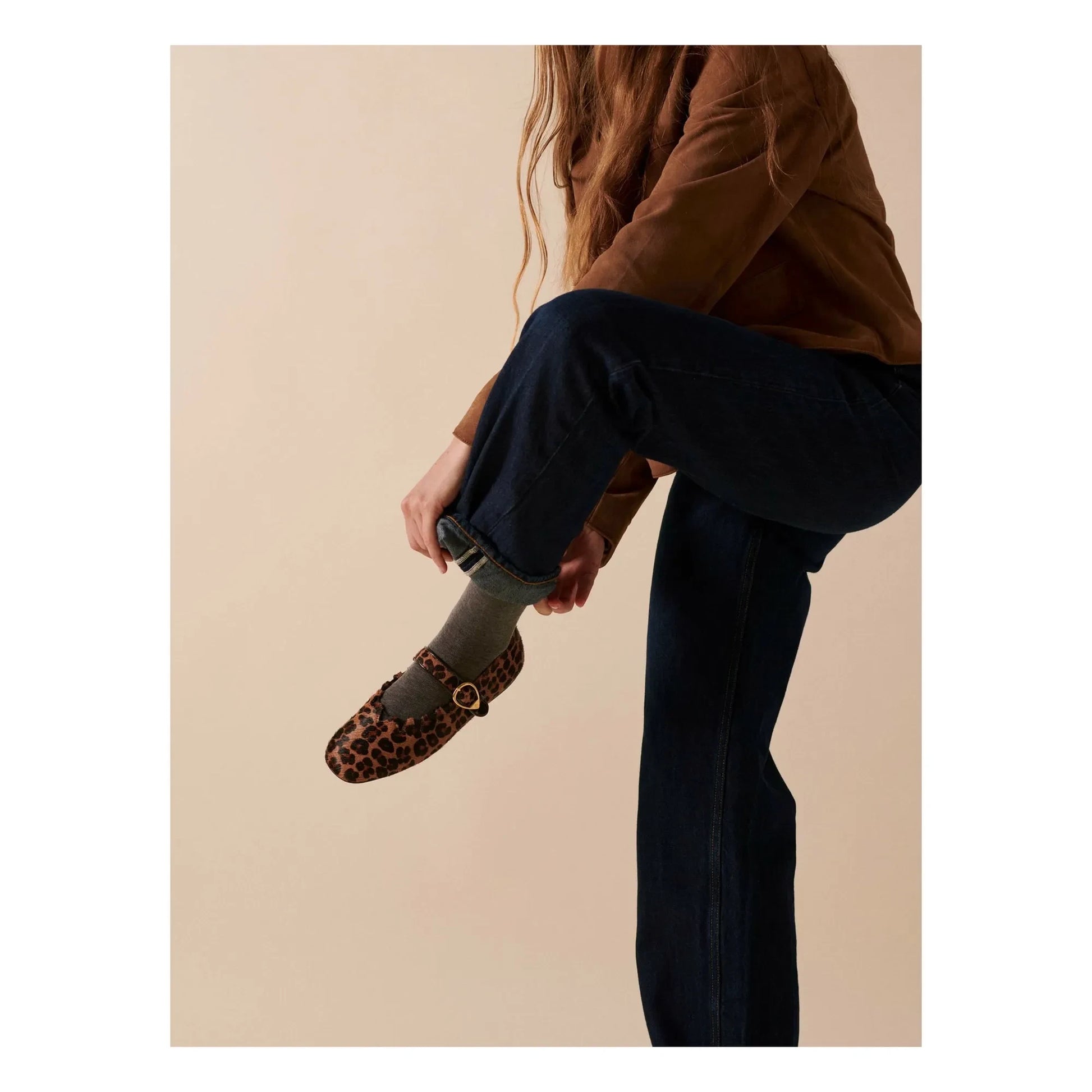 Socque Paris - Ballerinas Ginger Leopard | Brown