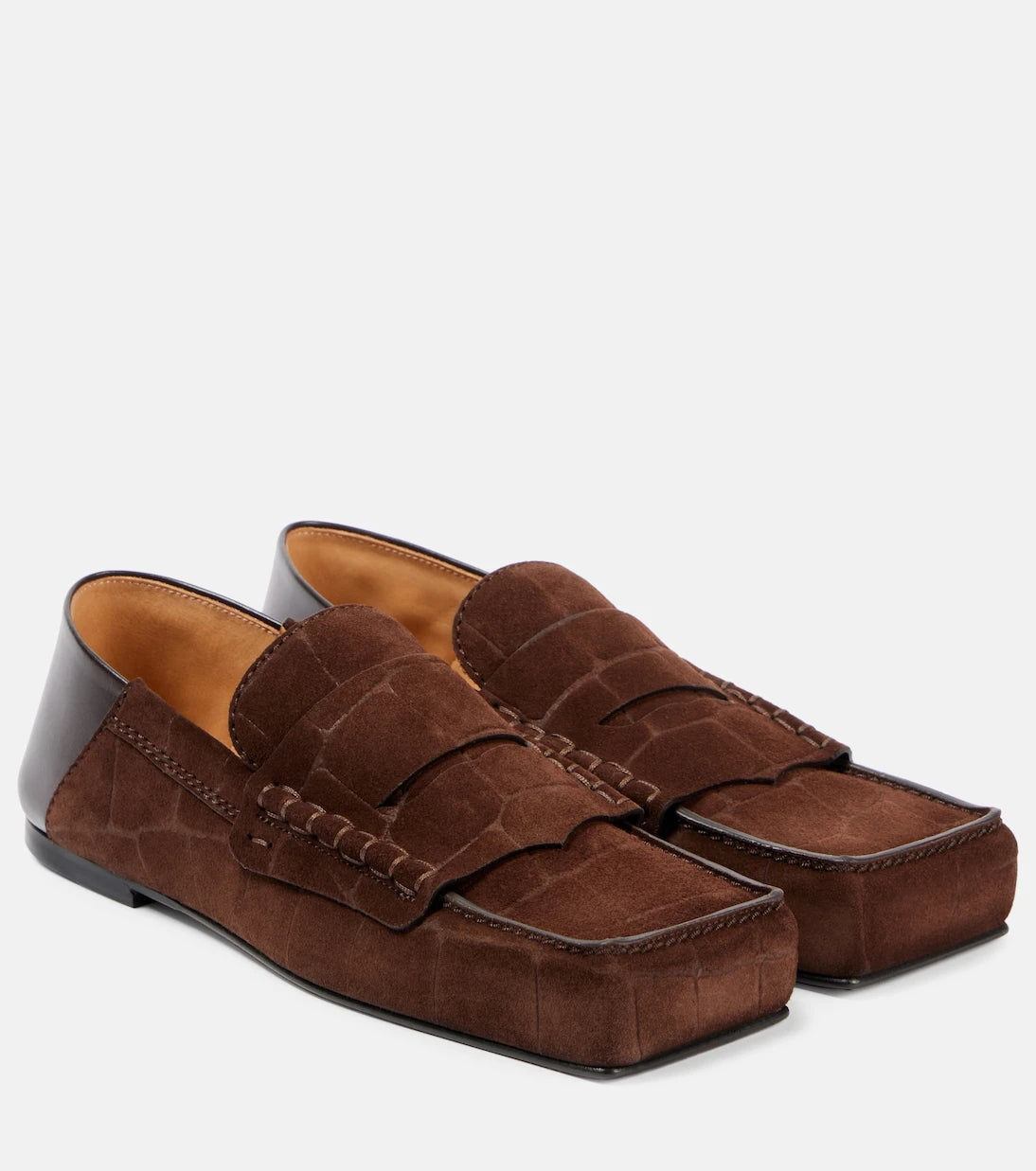 Jacquemus - Carré leather penny loafers