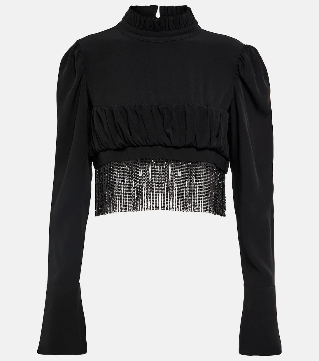 Rabanne - Embellished crop top