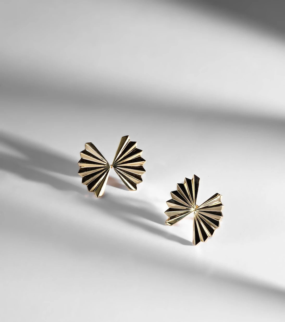 Anita Ko - Fan Large 18kt gold earrings