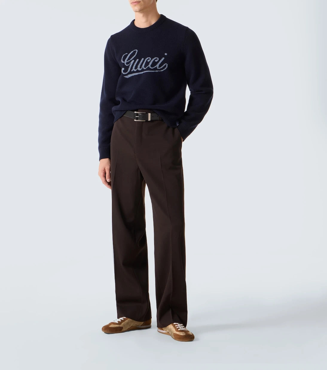Gucci - حذاء سنيكرز غوتشي شيفت GG قنباش وجلد سويدي