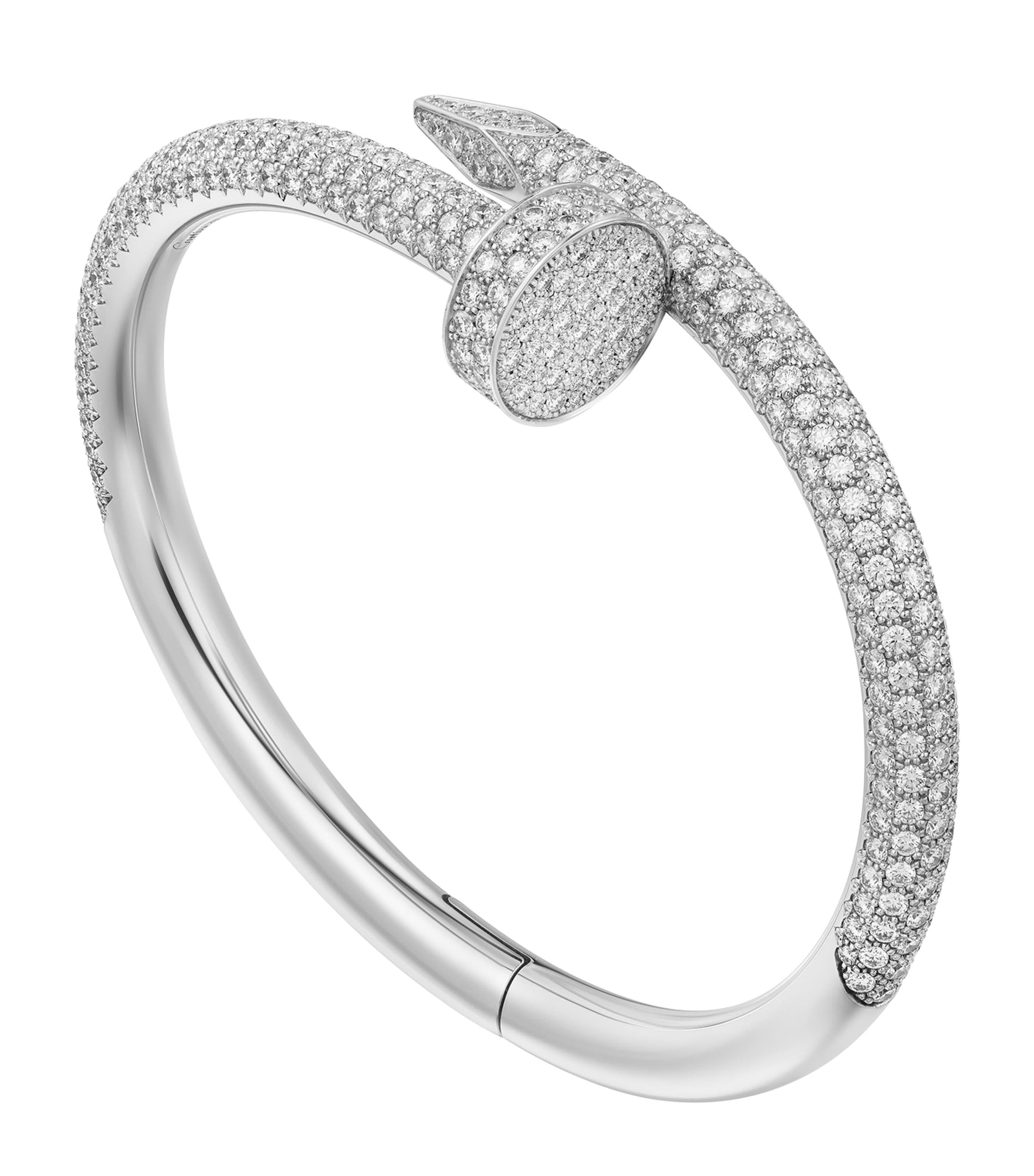 Medium White Gold and Diamond Juste Un Clou Bracelet