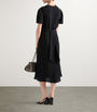 Prada Black Marocain Midi Dress