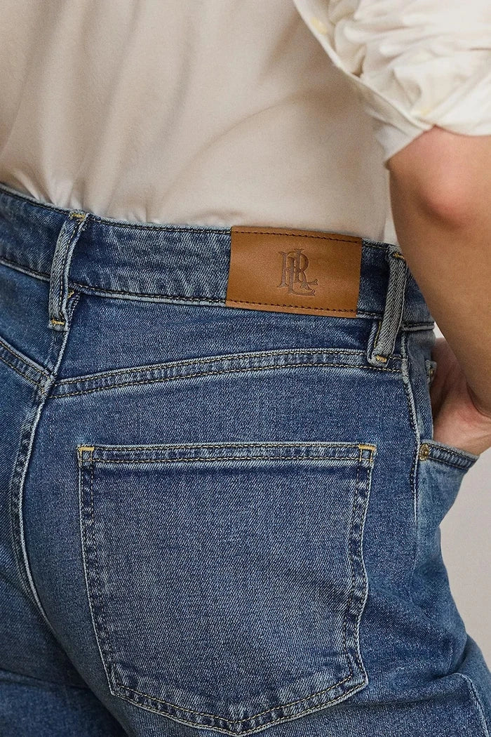 Lauren Ralph Lauren wide leg kadın kot pantolon
