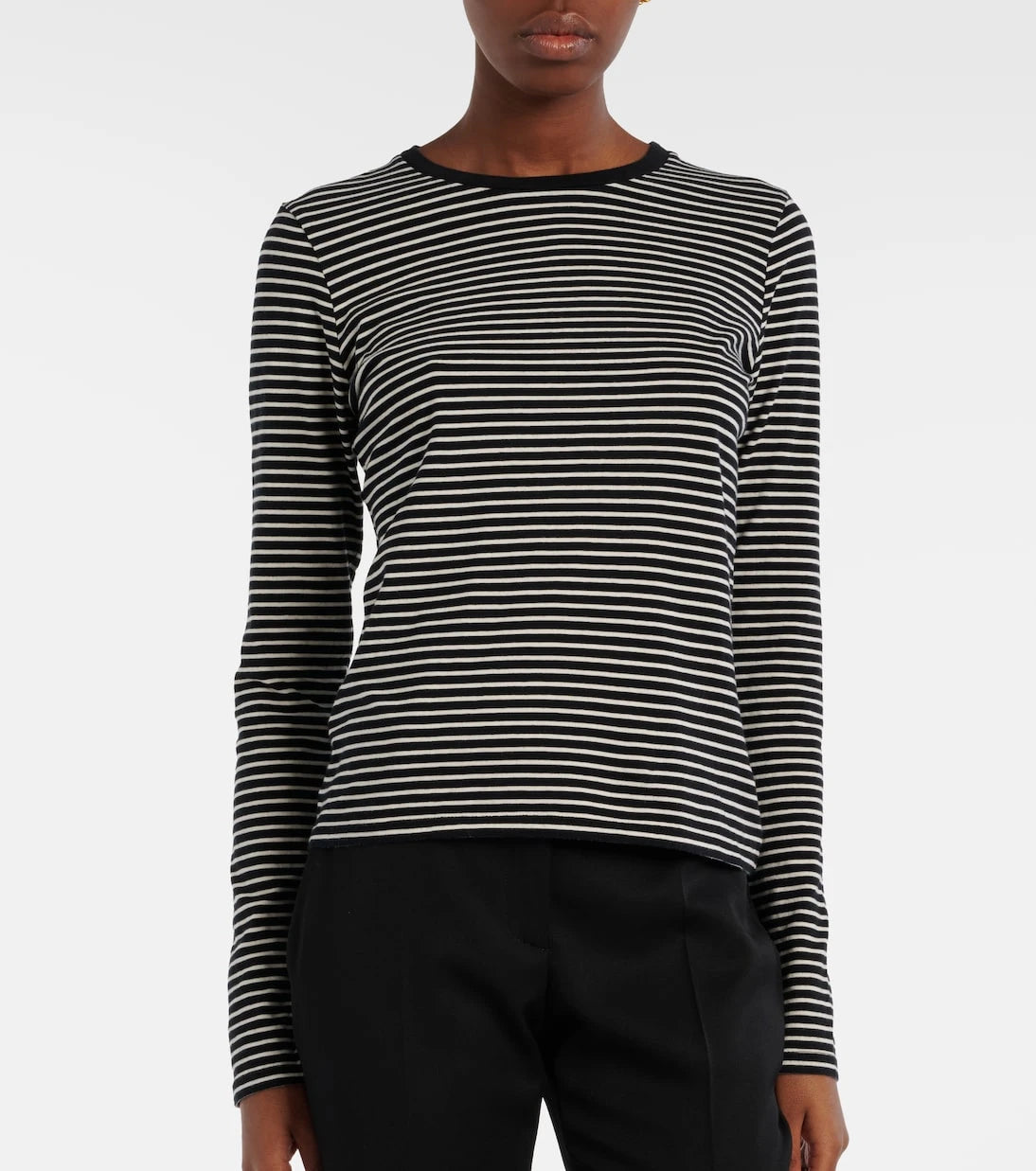 Nili Lotan - Simone striped cotton jersey T-shirt