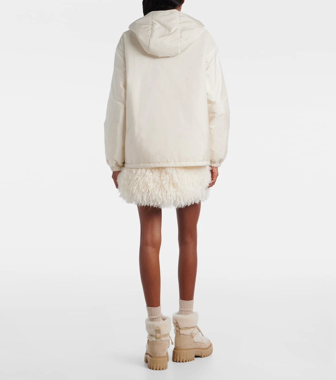 Moncler - Paneled zip-up hoodie