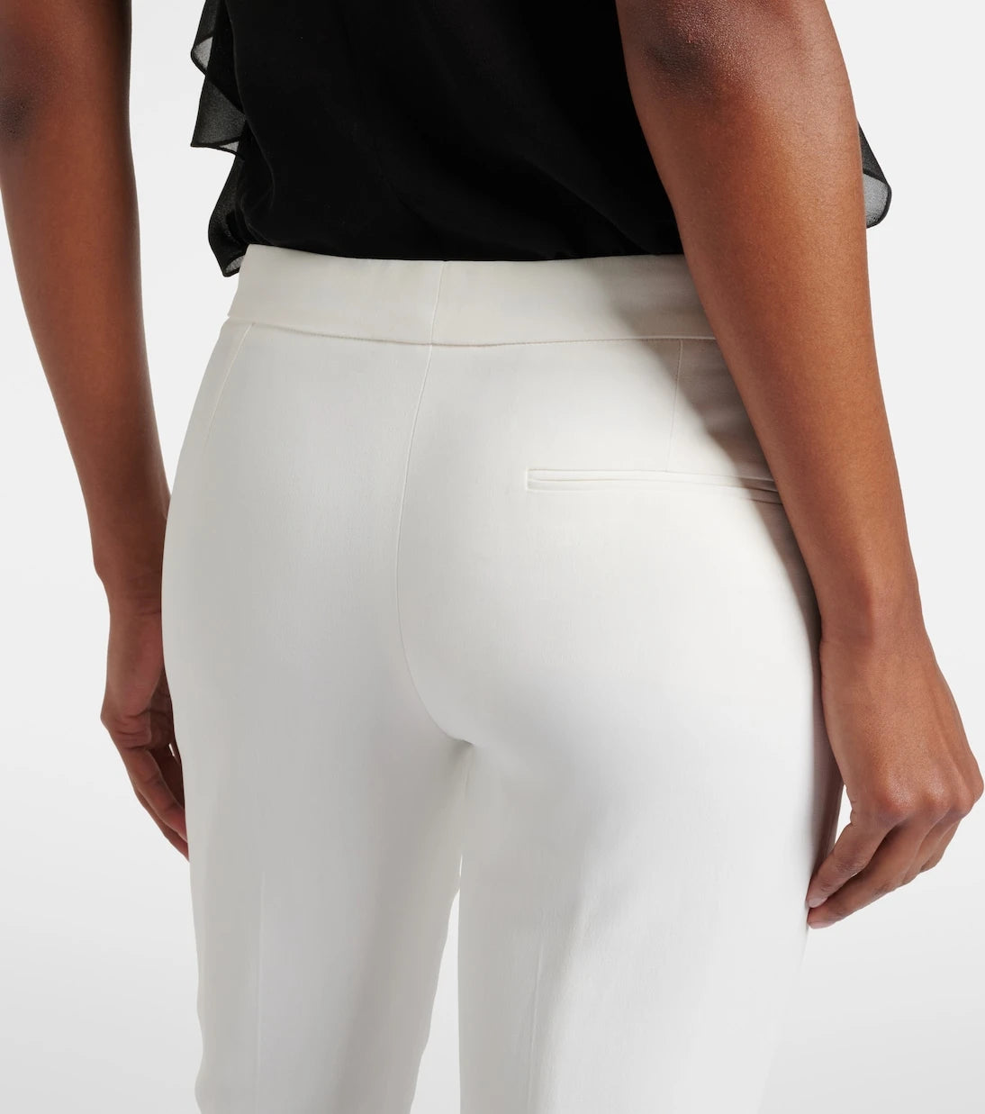 McQueen - Mid-rise slim crêpe pants