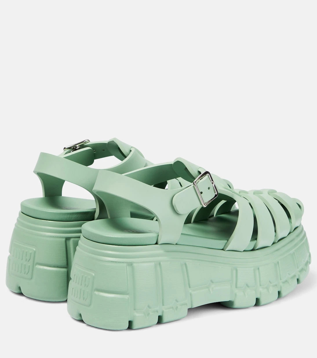Miu Miu - Fisherman EVA platform sandals