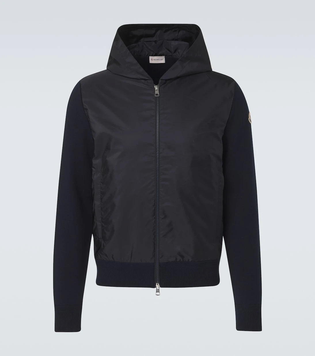 Moncler - Tricot hooded cotton-blend jacket