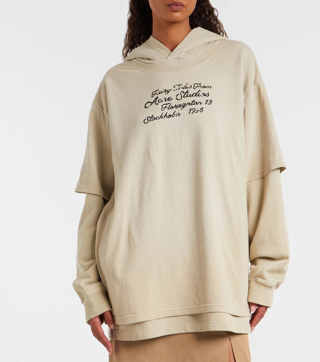 Acne Studios - Layered cotton sweatshirt