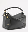 LOEWE Black Small Leather Featherlight Puzzle Top-Handle Bag