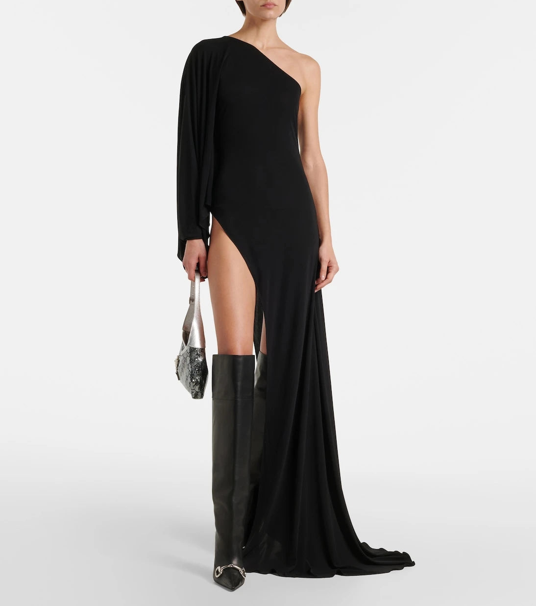 Gucci - Asymmetric jersey maxi dress