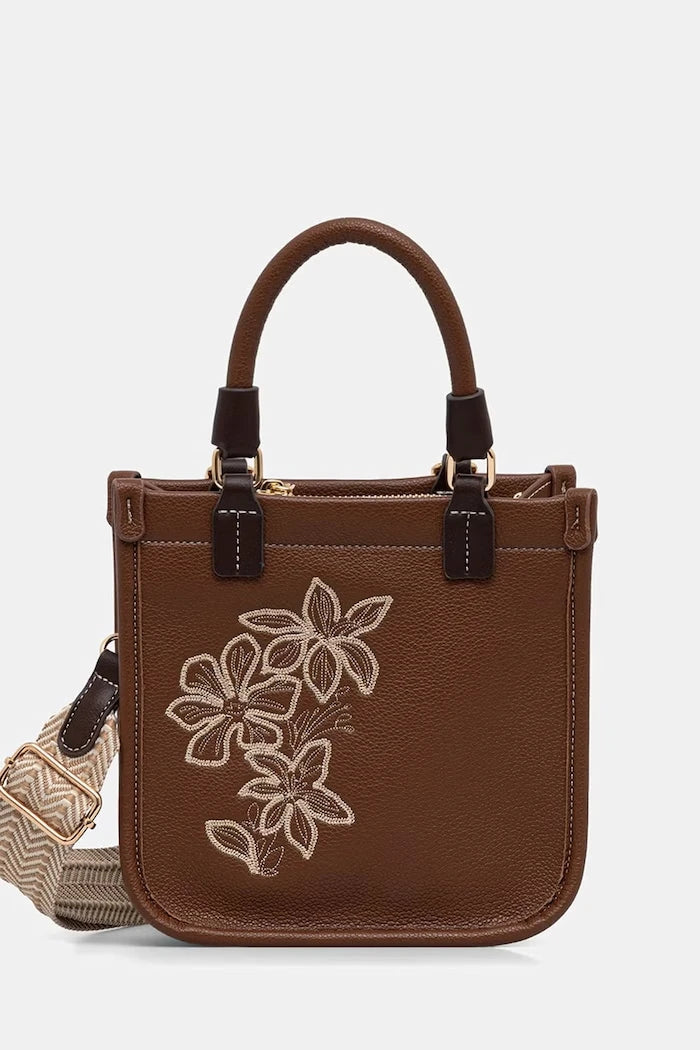 Medicine suni deri crossbody kadın çantası