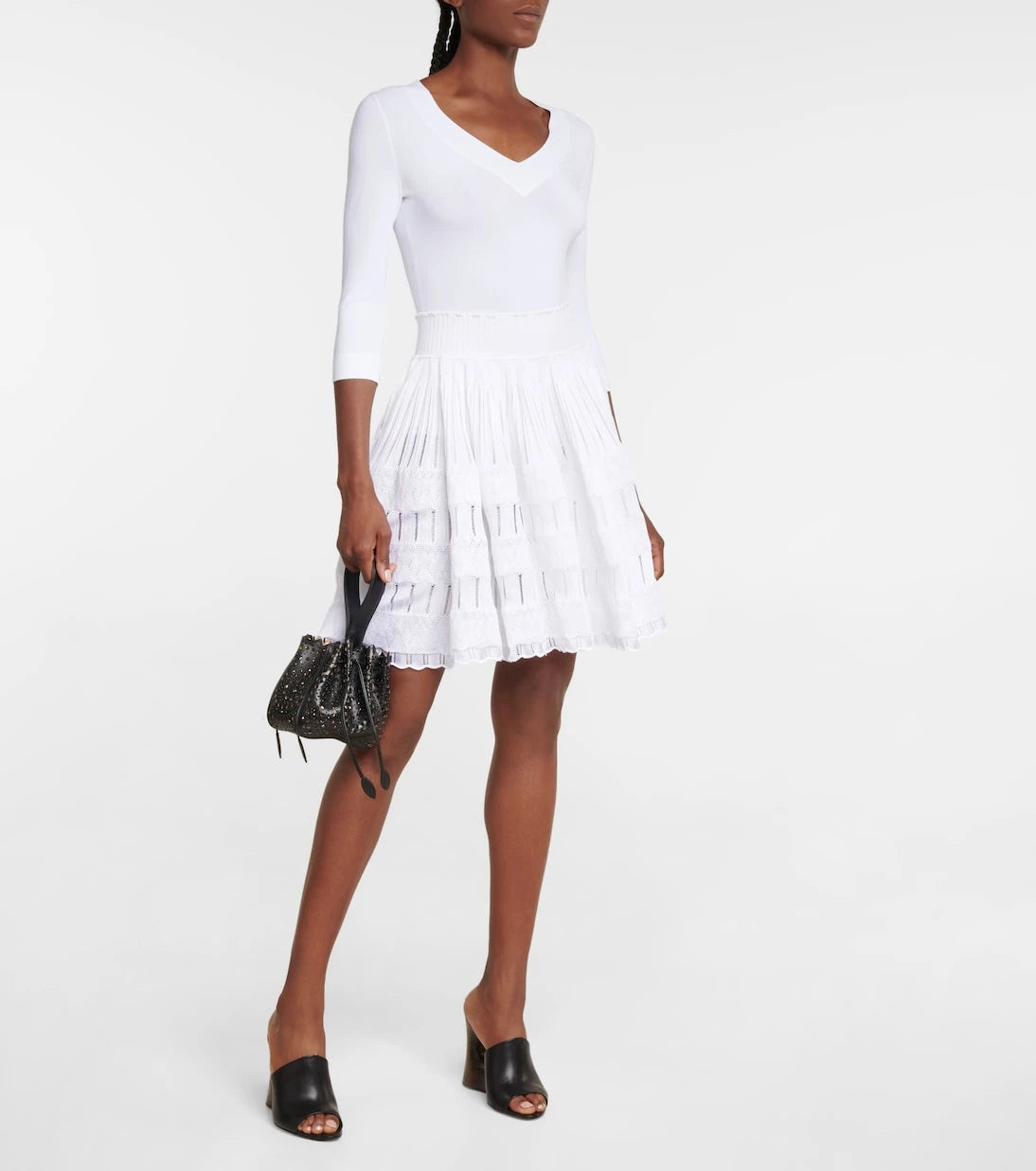 Alaïa - Crinoline pleated miniskirt