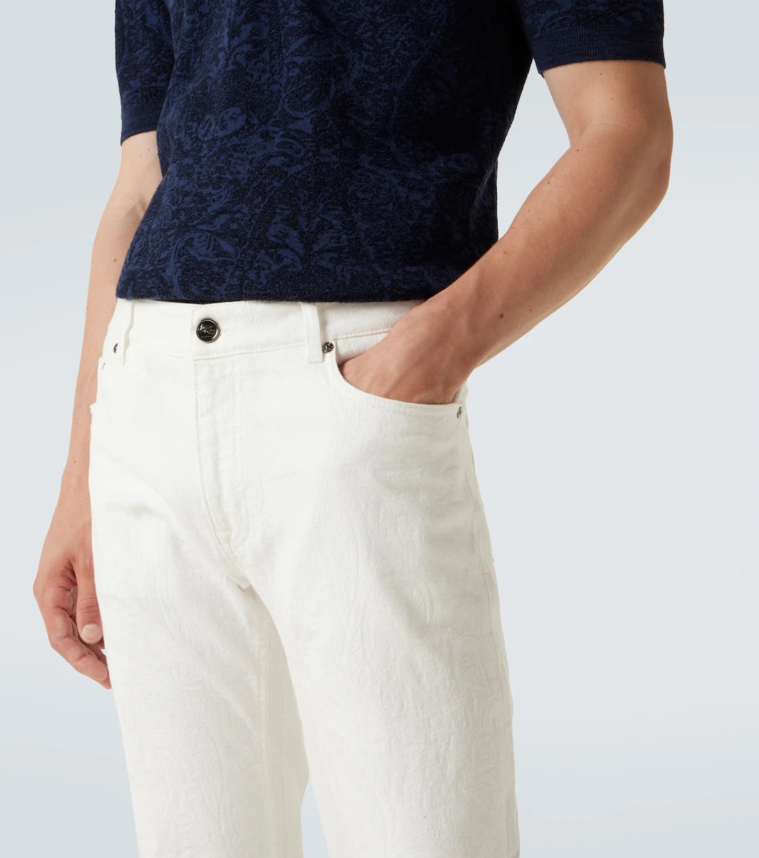 Etro - Pegaso low-rise straight jeans