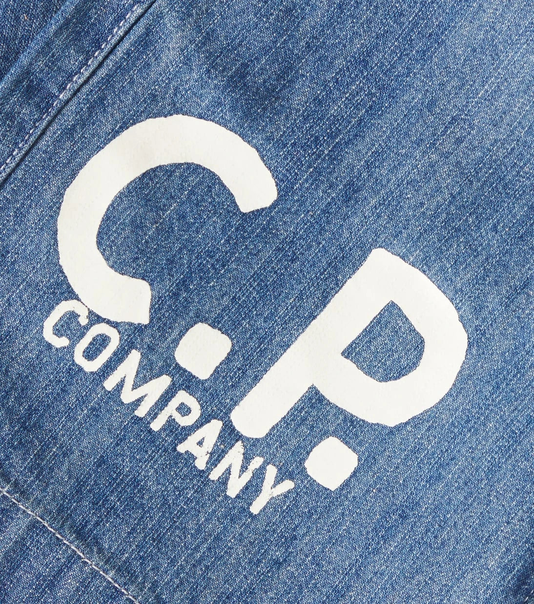 C.P. Company Kids - Logo denim shorts