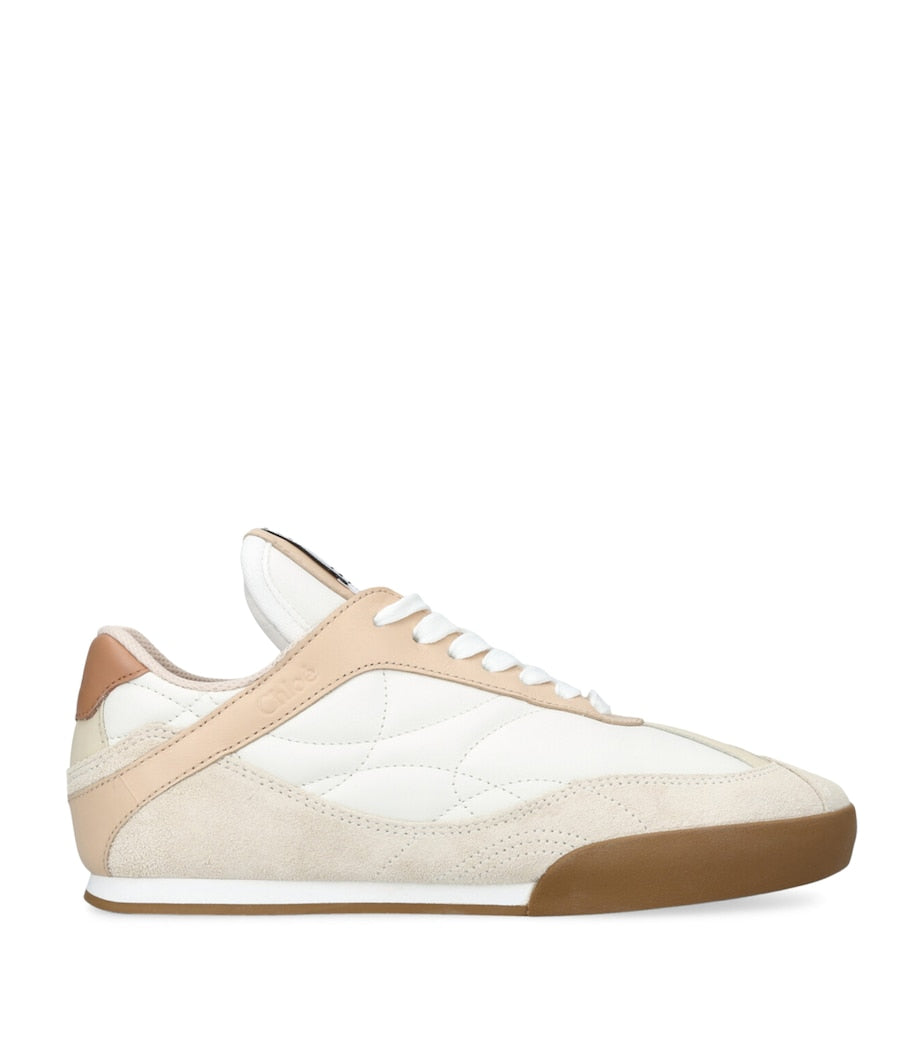 Chloé White Leather Kick Low-Top Sneakers