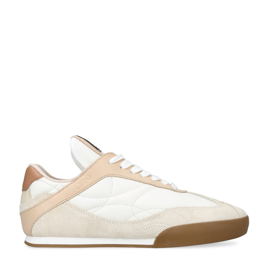 Chloé White Leather Kick Low-Top Sneakers