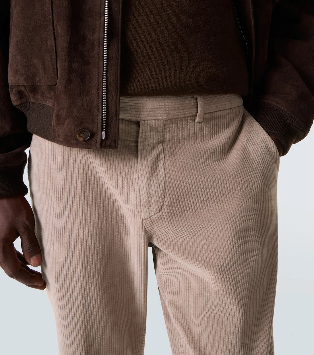 Thom Sweeney - Cotton-blend corduroy slim pants
