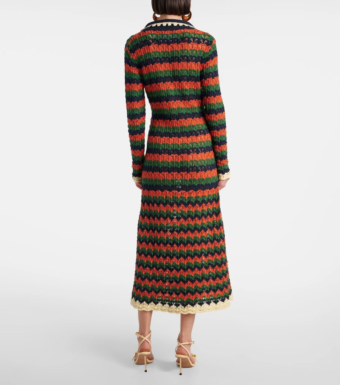La DoubleJ - Perry crochet cotton polo dress