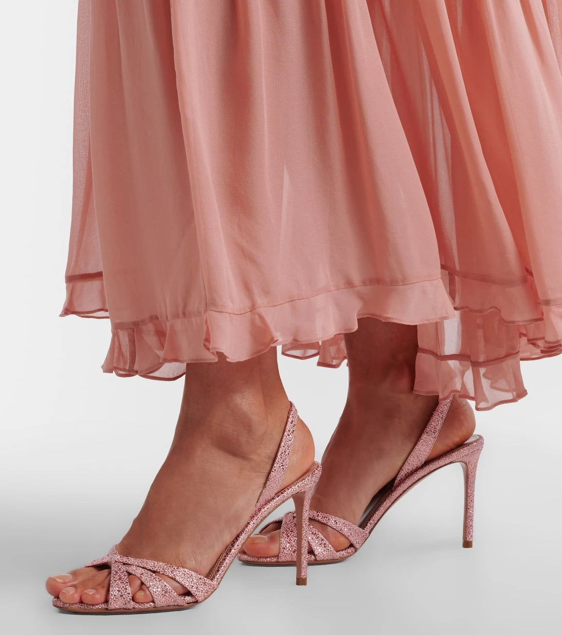 Aquazzura - Tati canvas slingback sandals