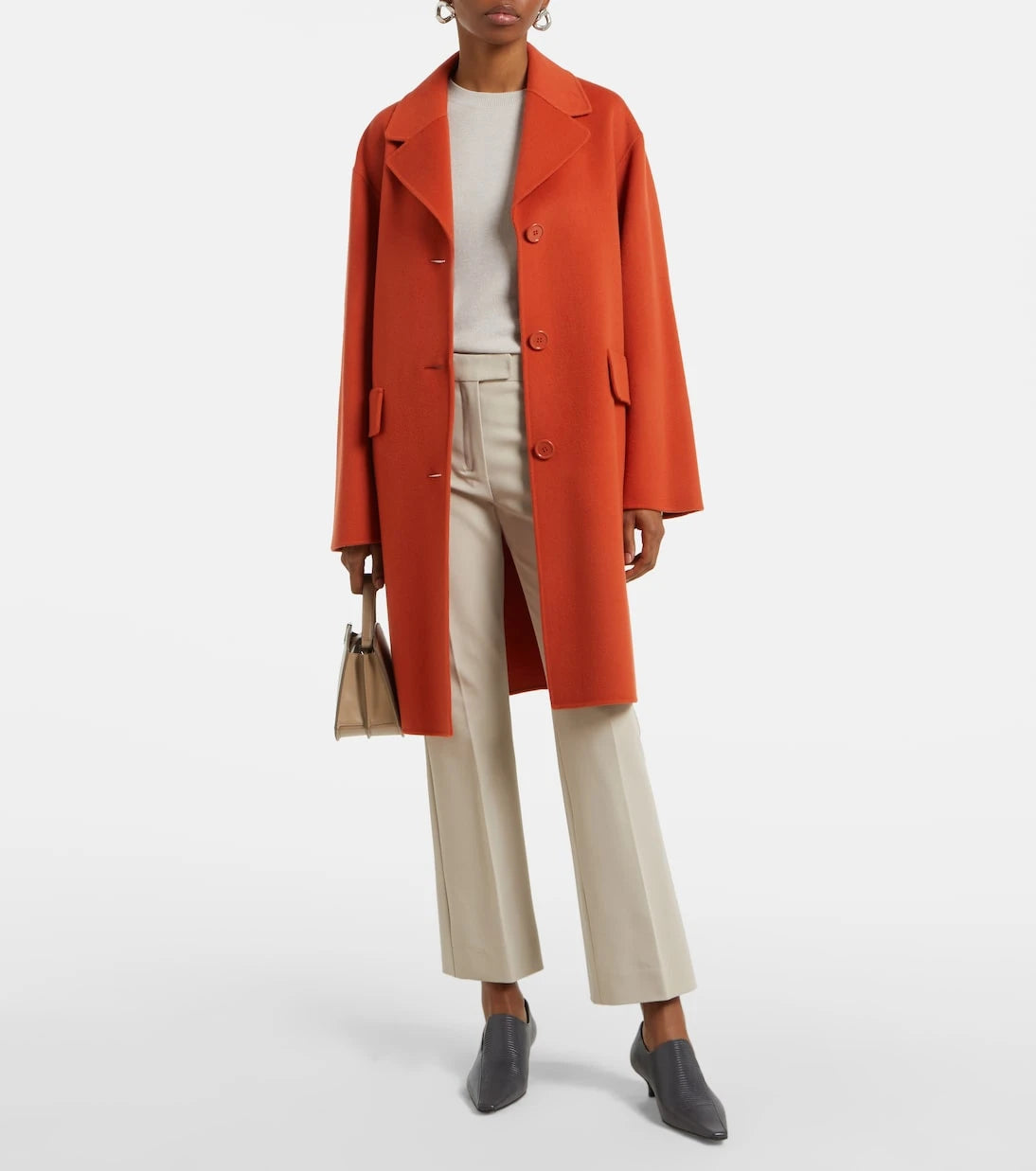'S Max Mara - بنطال فاتينا قصير بقصة مستقيمة
