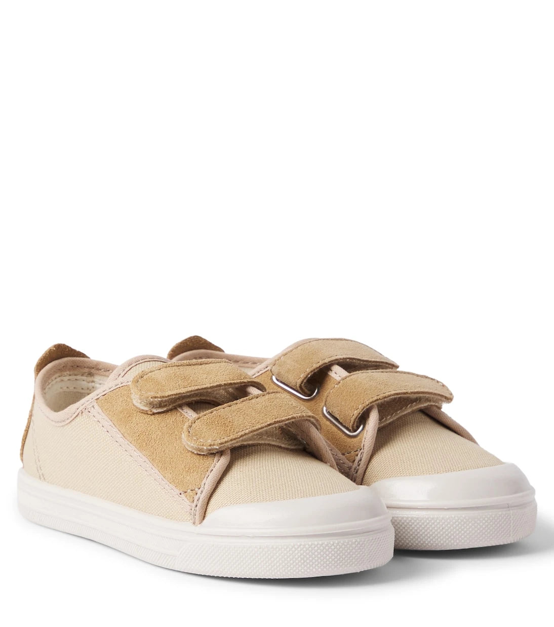 Il Gufo - Suede-trimmed canvas sneakers