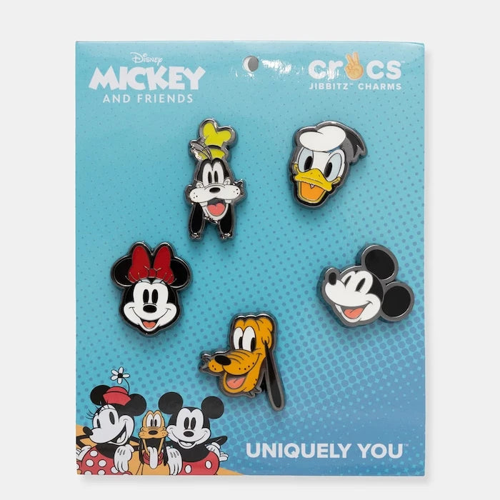 Crocs за деца значки за обувки MickeyandFriends Elevated5pck
