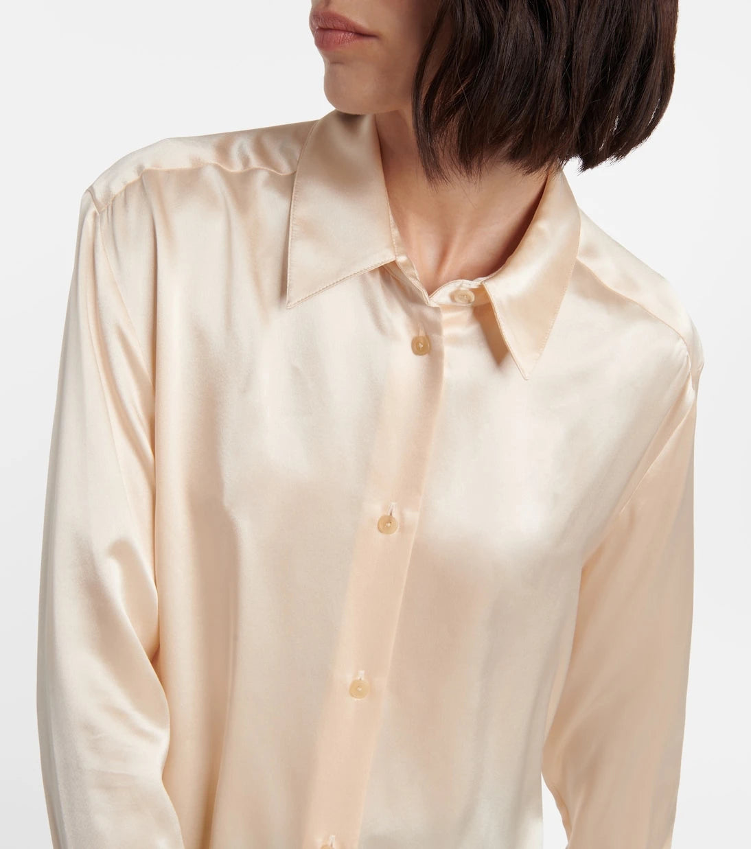 Khaite - Argo silk charmeuse blouse
