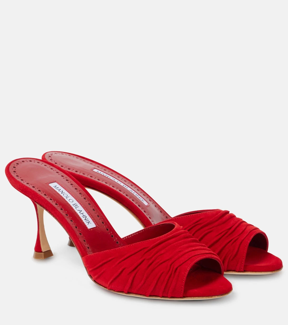 Manolo Blahnik - Pirua 70 süet mule terlik