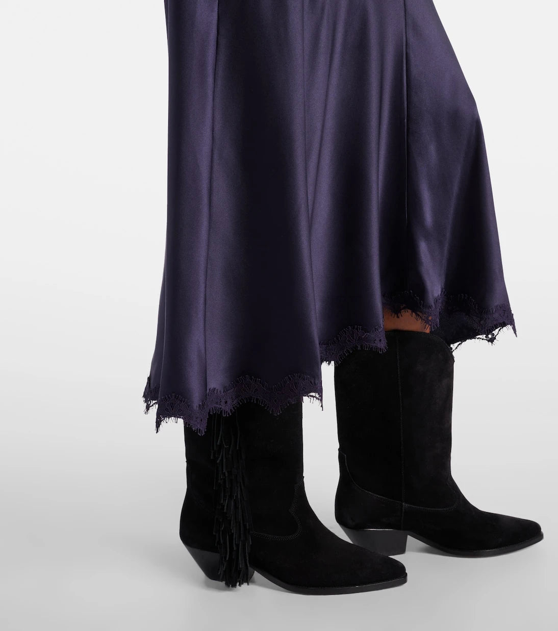 Isabel Marant - Jadelia silk-blend satin midi dress