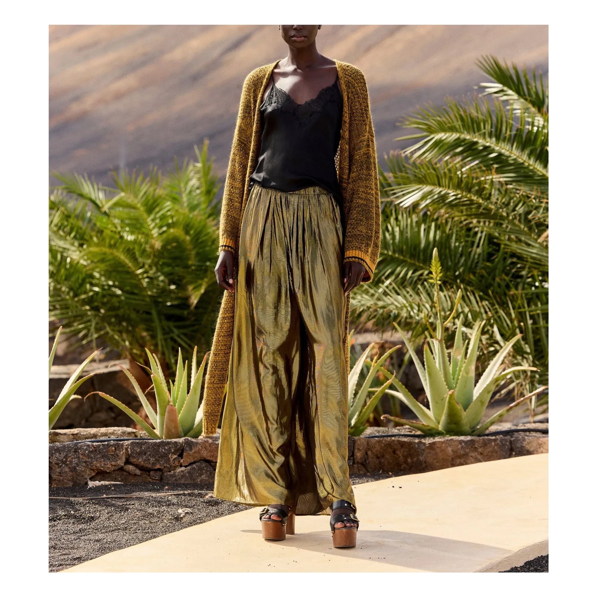 Mes Demoiselles - Leone Metallic Pants | Carbon