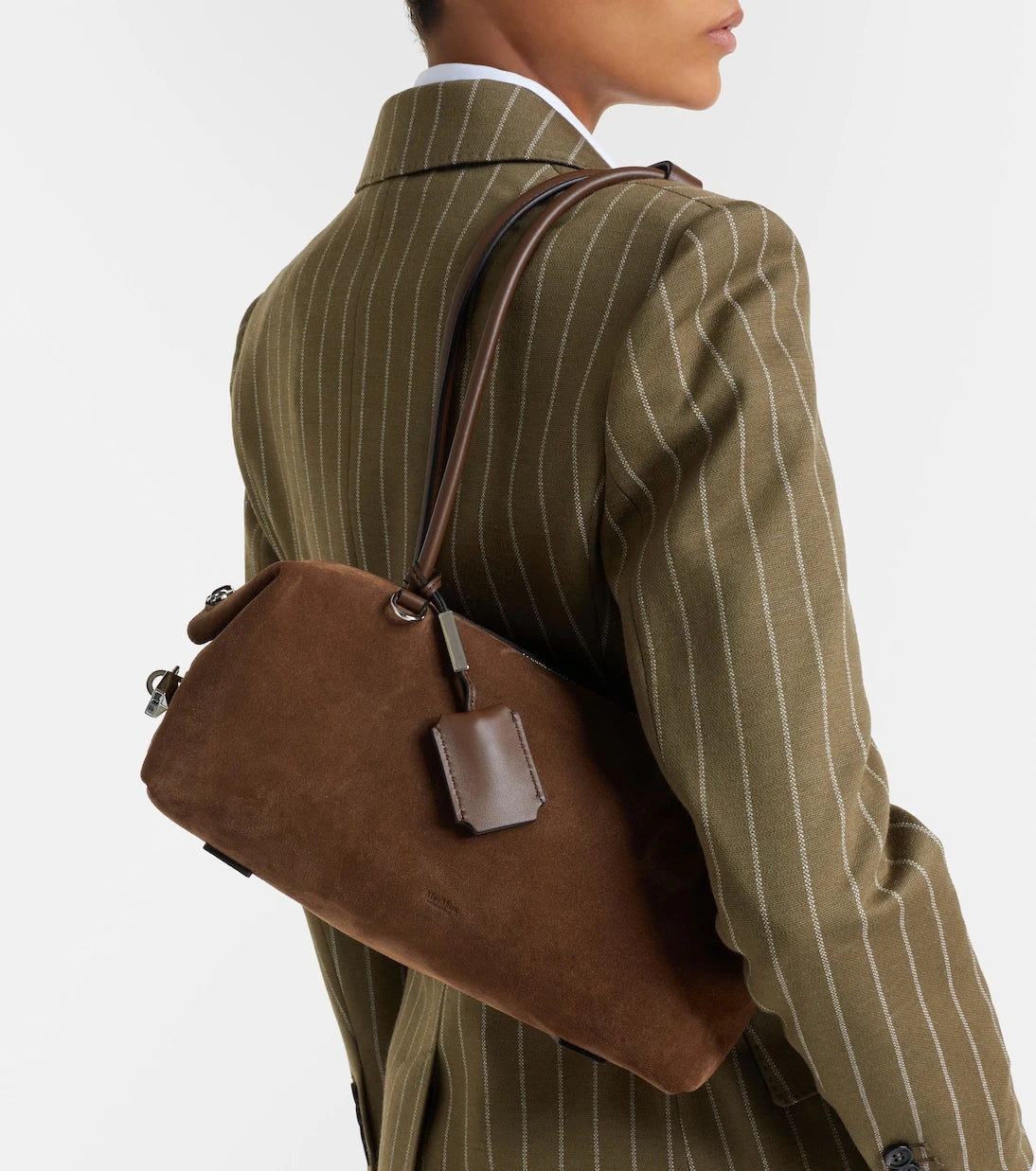 Max Mara - Large suede shoulder bag