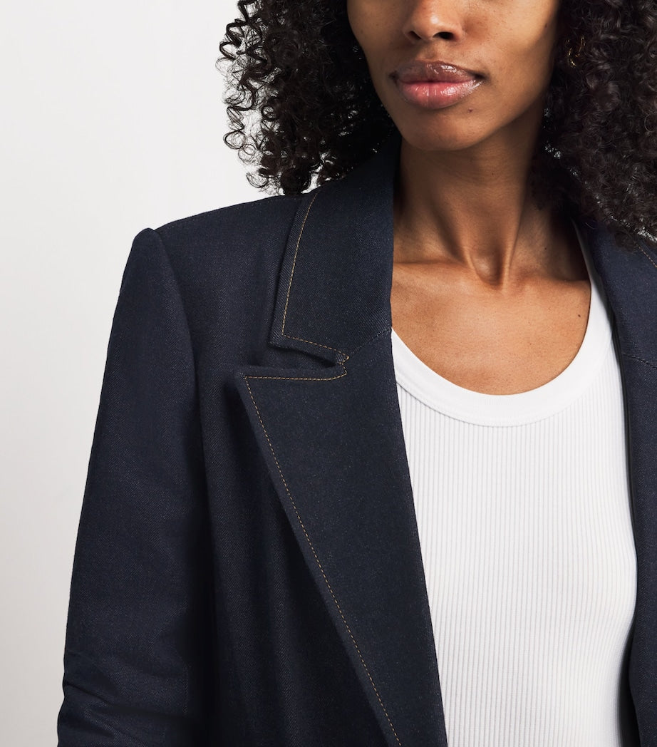 Alice+Olivia Black Denim Hoodie-Insert Jordan Blazer