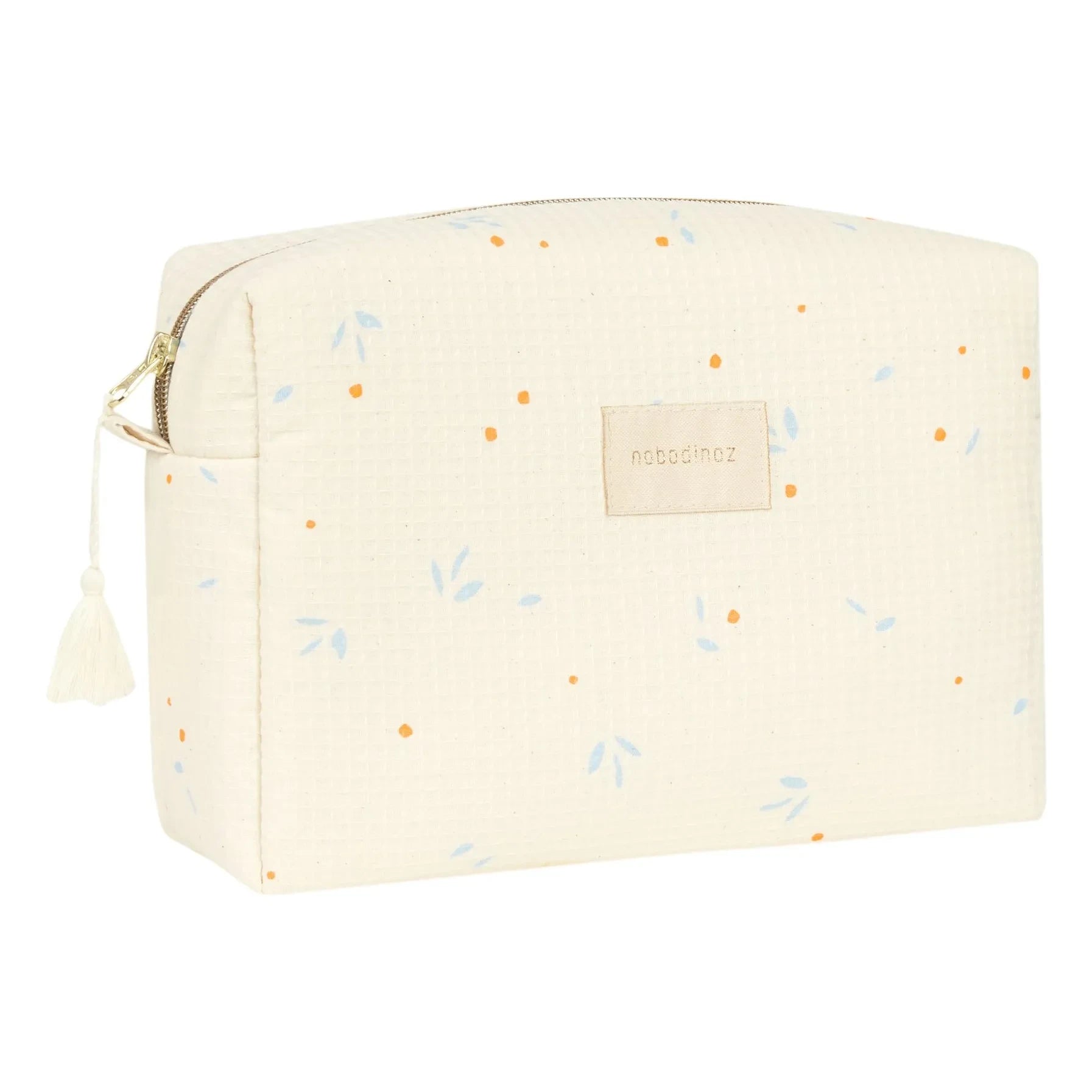 Nobodinoz - Toiletry bag Diva Orange Cherries | Beige