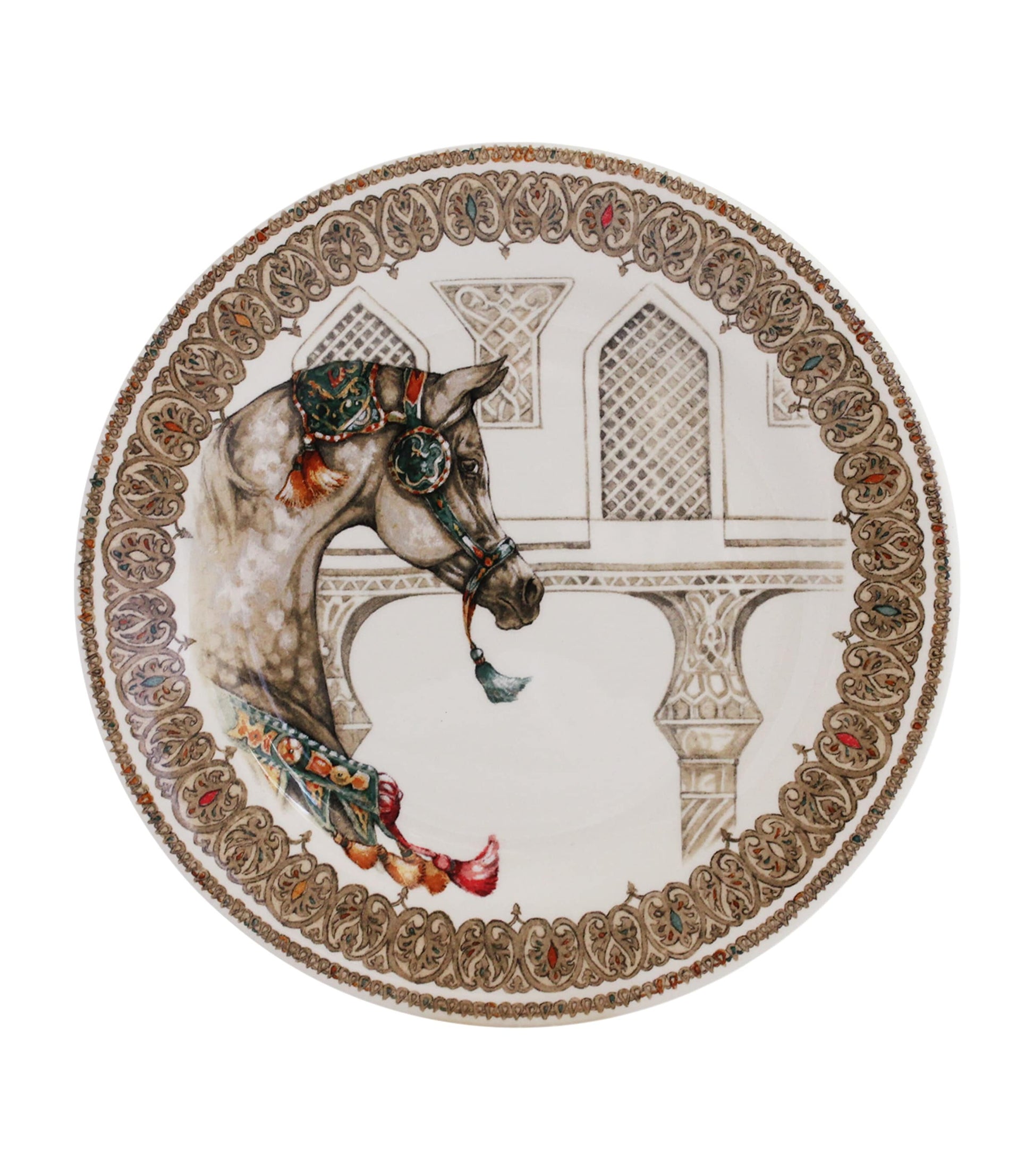 Set of 4 Chevaux du Vent Dessert Plates (22cm)