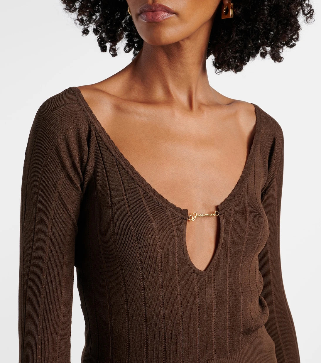 Jacquemus - Pralù logo ribbed-knit top