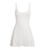 Skims White Drop Needle Mini Dress