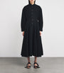 Polo Ralph Lauren Black Cotton Midi Shirt Dress